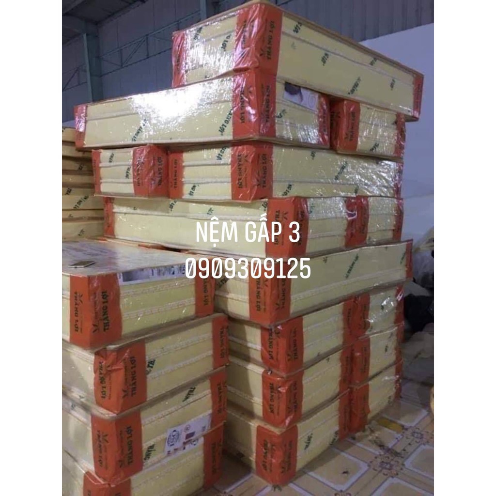 Nệm gấp 3 gấp 2 cao su non THẮNG LỢI giá rẻ đủ size quà 7 món. Miễn phí giao hàng HCM