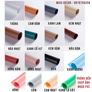 (Loại 1) Phông nền nhựa PVC 16 màu (1mx2m) - Phông nền chụp ảnh hot 2022
