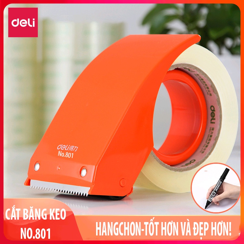 Cắt băng keo cầm tay Deli Cao Cấp - Nhẹ - Cầm Băng Dính Đỡ Mỏi - Đỡ Đau Tay