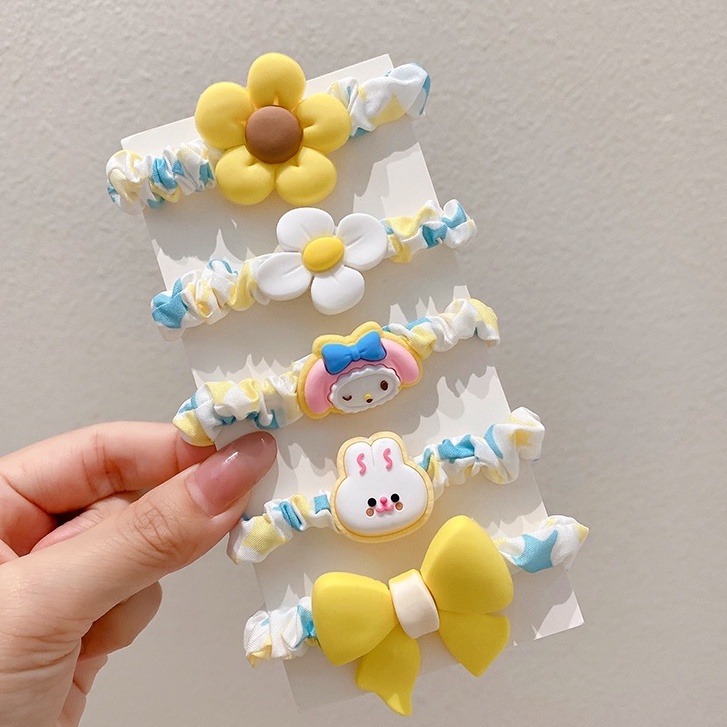 Bộ 10 Băng Đô Hoạt Hình Dễ Thương Cho Bé Gái