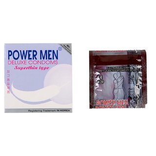 [FREESHIP] Bao cao su Powermen Superthin siêu mỏng hộp 12chiếc