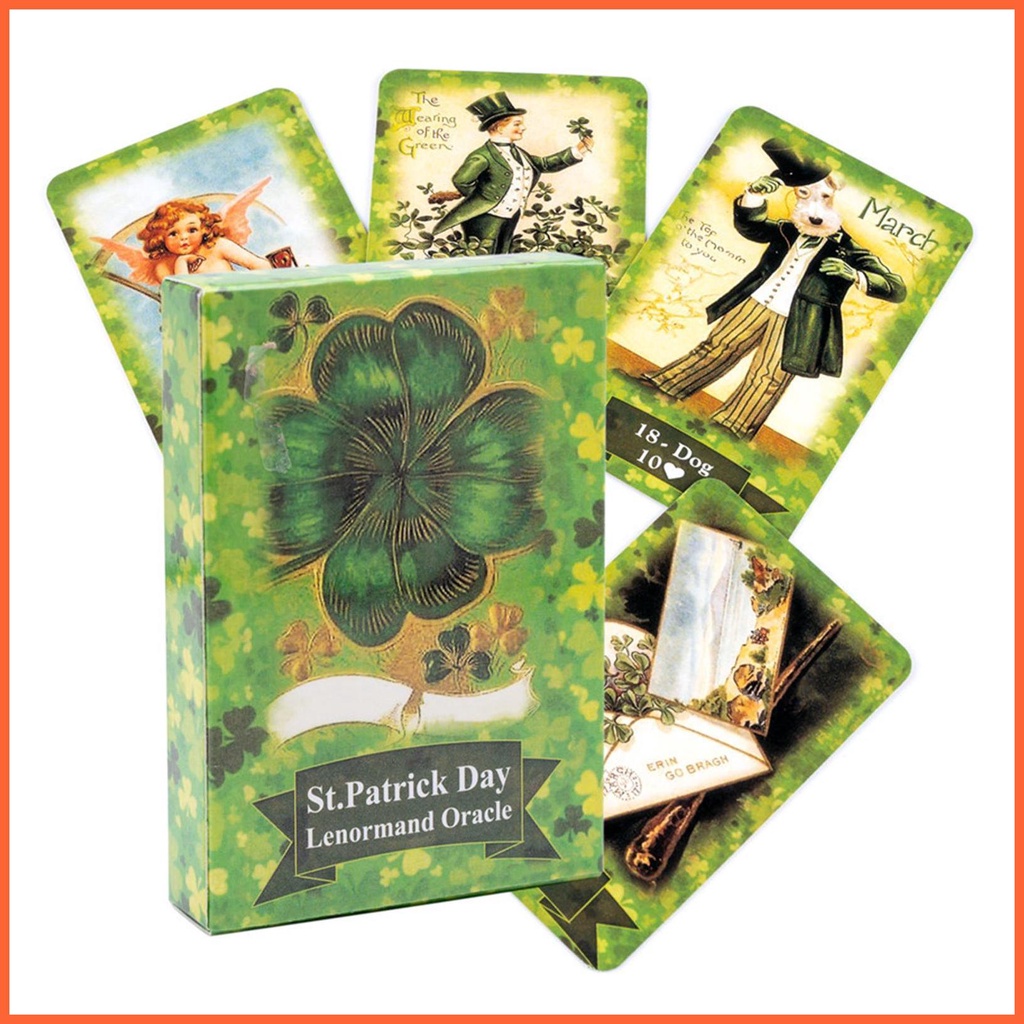 Bộ Bài Tarot Huyền Bí Phiên Bản Tiếng Anh St Patrick Day Lenormand