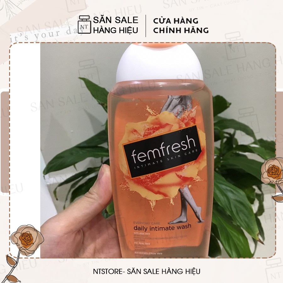 Dung dịch vệ sinh phụ nữ Femfresh màu cam chính hãng