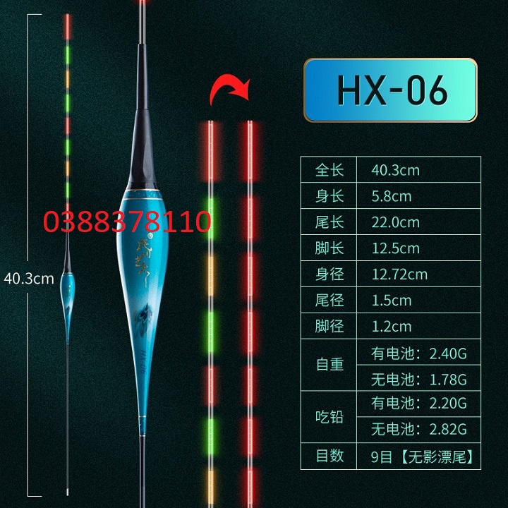 Phao Nghệ Nhân Đổi Màu Công Nghệ Mới HX Ăn Chì Từ 1.5gam - 5.8gam