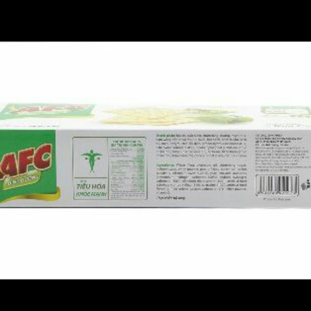 [hsd 07.2021] Bánh Qui Mặn AFC 2 Vị Rau Cải & Lúa Mì 200g(8 gói*25g)