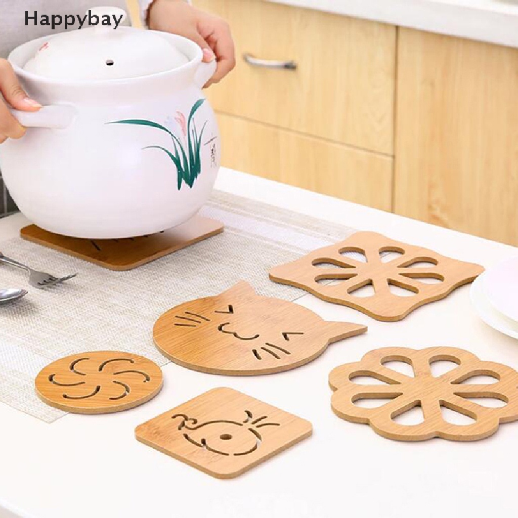 1 Miếng Lót Nồi Bằng Gỗ Tre Chống Trượt
