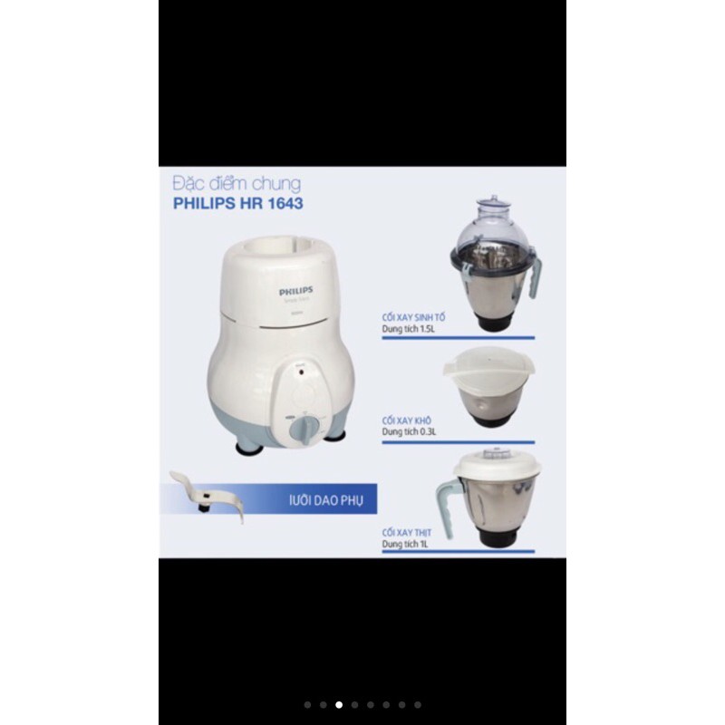 Máy xay sinh tố Philips HL1643