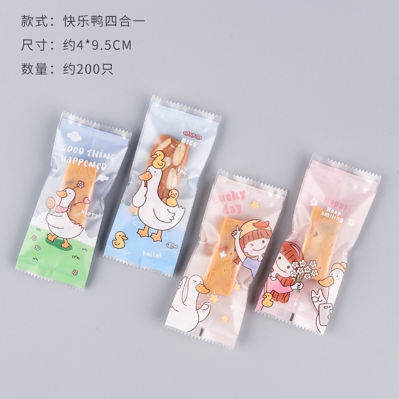 200 túi kẹo nougat 4cmx 9cm