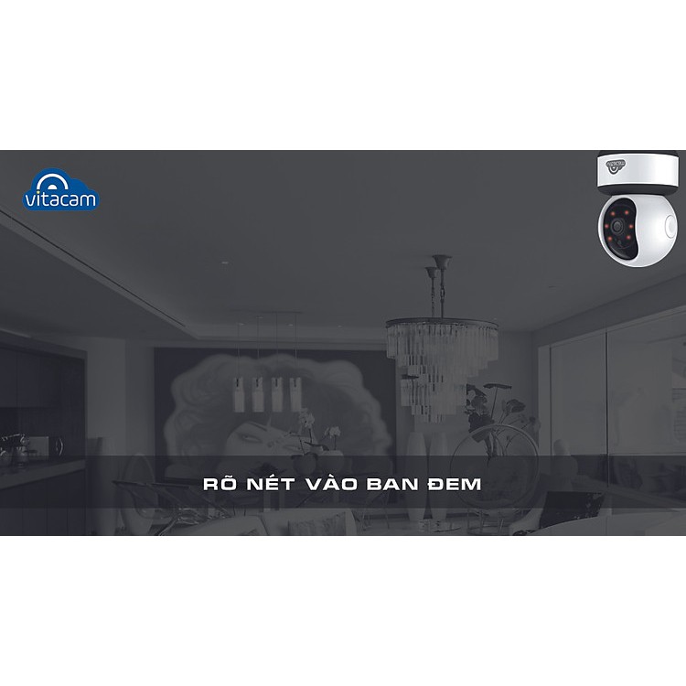 Camera IP Vitacam C1280 Pro 3.0Mpx 1920P - Hàng Chính Hãng Bảo Hành 2 Năm | BigBuy360 - bigbuy360.vn