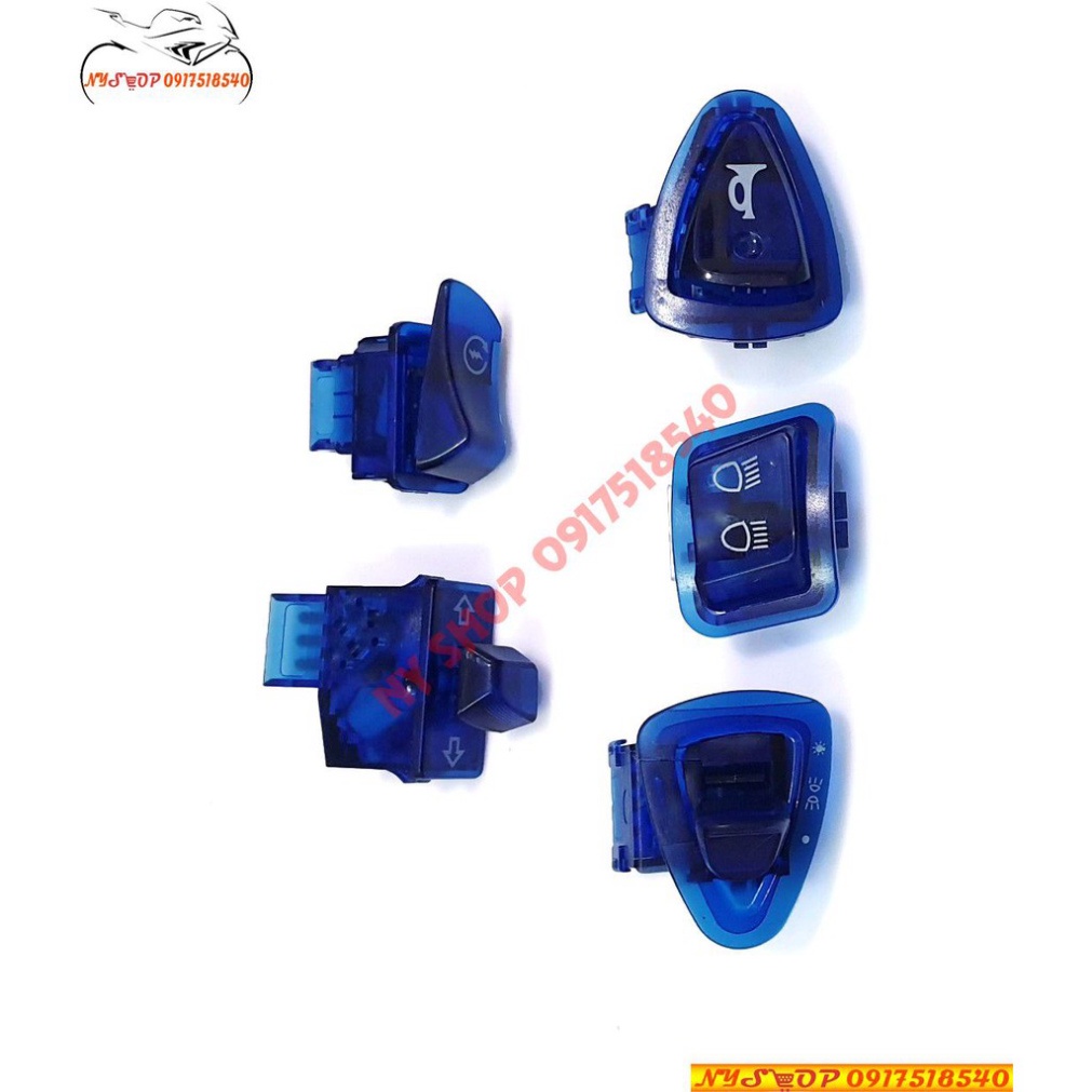 Công tắc màu 5 món cho xe ga SH 2012-2019/ AB/ lead/vision/wave A đời mới Ảnh thật Sp