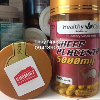Viên uống nhau thai cừu healthy care 5000mg Úc