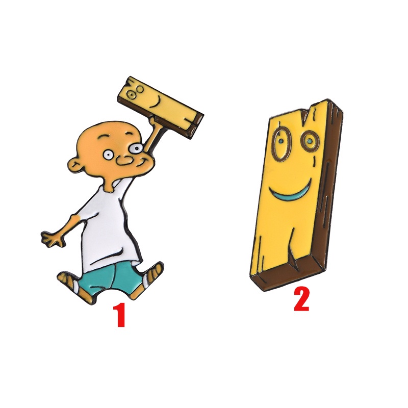 Huy hiệu cài áo họa tiết hoạt hình Ed Edd và Eddy 90s