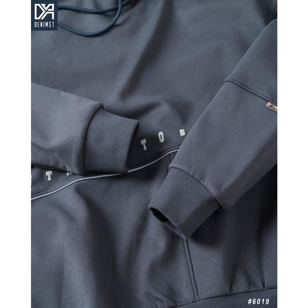 Áo Hoodie Nam WTHING DENIMST 6019 Chất Liệu Nỉ Nhung, Dáng Suông