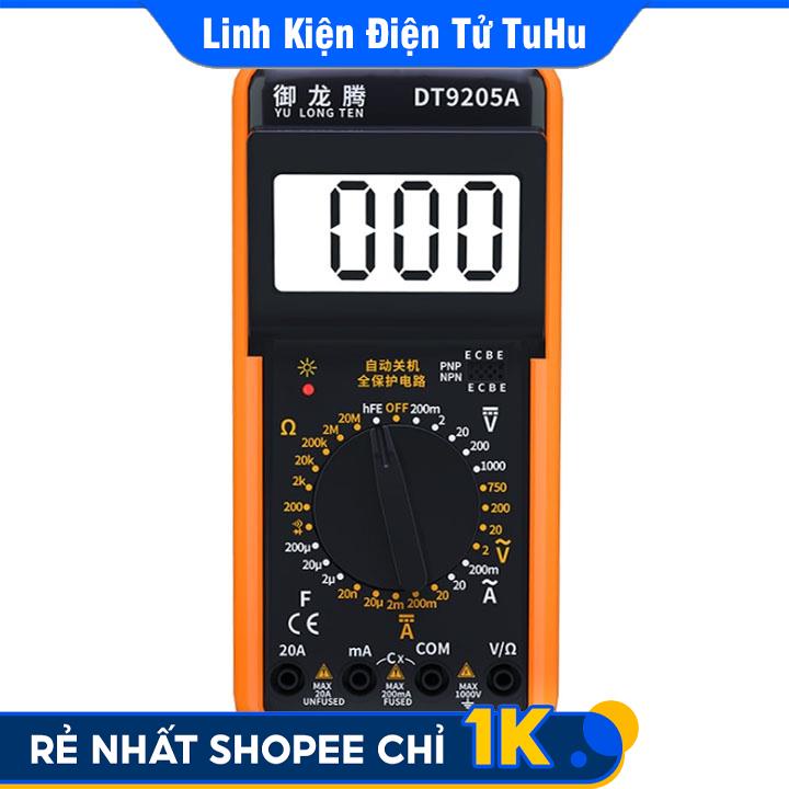 Đồng Hồ Vạn Năng Hiển Thị Kỹ Thuật Số DT9205A Yulongteng