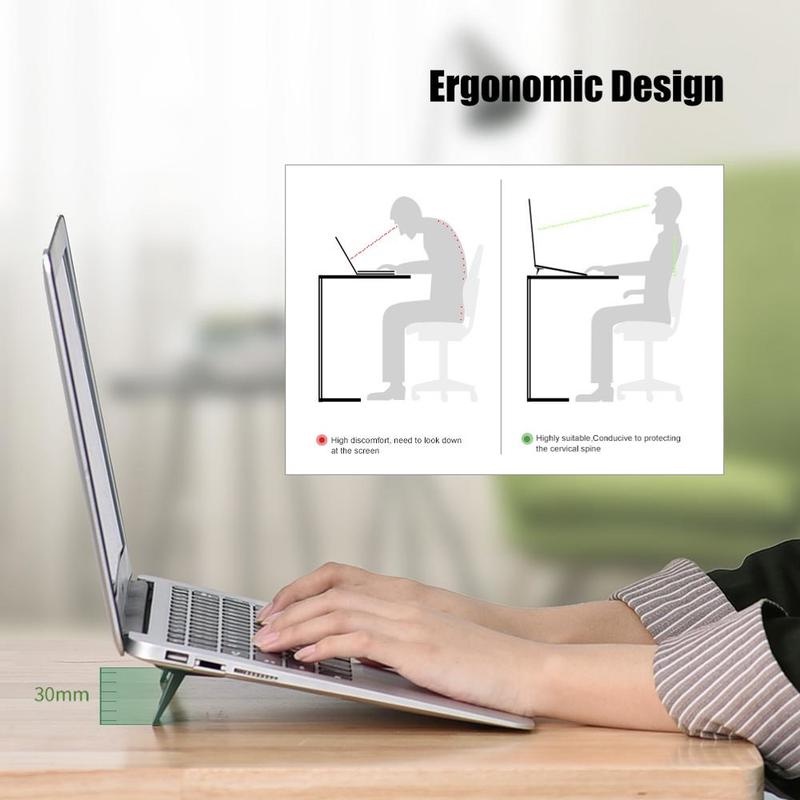 Set 2 Giá Đỡ Laptop Tản Nhiệt Mini Màu Đen Chất Lượng Cao