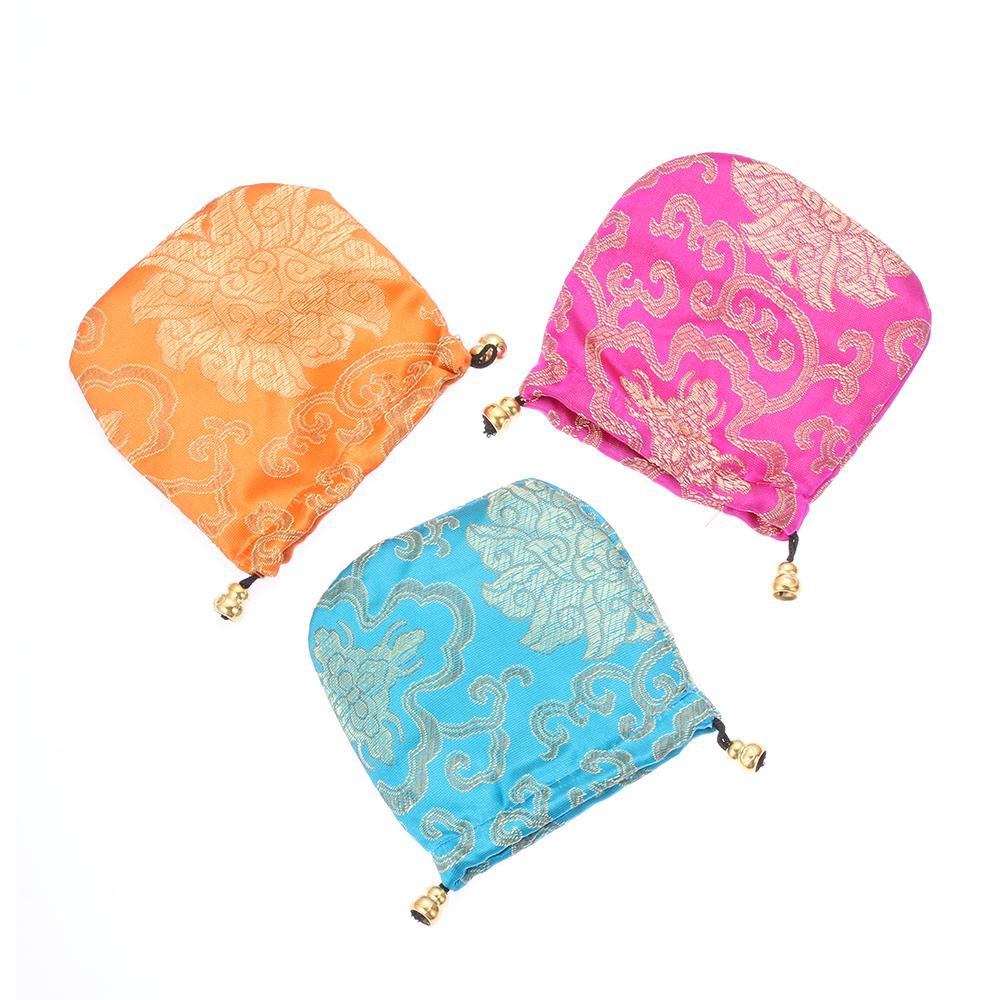 KUNHEV Túi Thơm May Mắn Bằng Lụa Thêu Họa Tiết Dễ Thương Dùng Làm Quà Tặng /