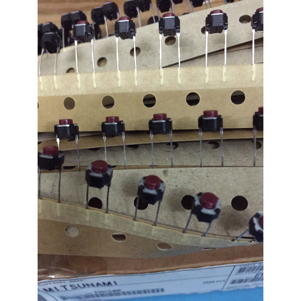 Nút nhấn tròn 2 chân chuẩn Nhật 6x6x5mm (Hàng chất lượng cao)