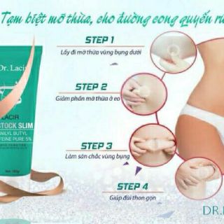Combo đai định hình và kem tan mỡ dr.lacir