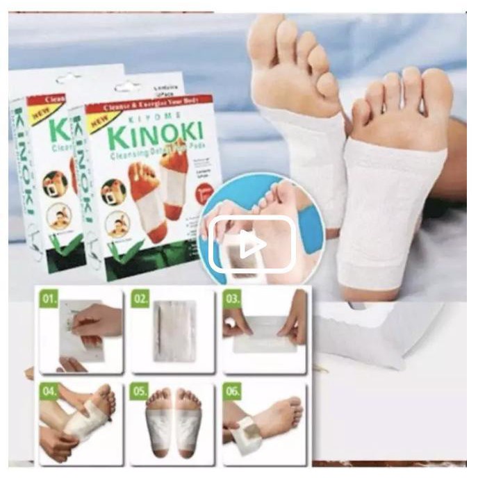 COMBO10 (5 cặp) Miếng Dán Thải Độc Chân Nhật Bản Kinoki Giúp Thư Giãn - Ấm Lòng Bàn Chân - Giảm Nhức Mỏi