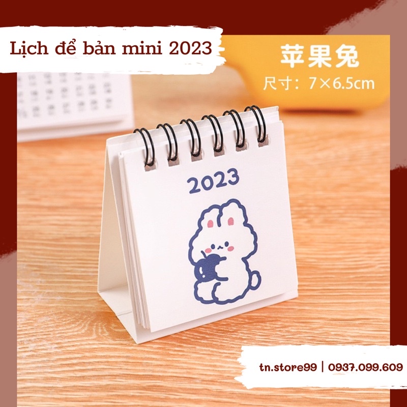 LỊCH ĐỂ BÀN/ CẦM TAY MINI 2023 SIÊU XINH