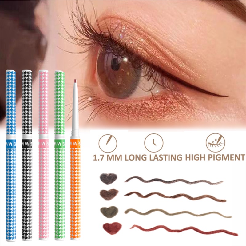 Bút Kẻ Mắt Dạng Gel Mịn Màng Và Mịn Màng Màu Đen Làm Đẹp Quyến Rũ Nhanh Khô Kết Cấu Mousse