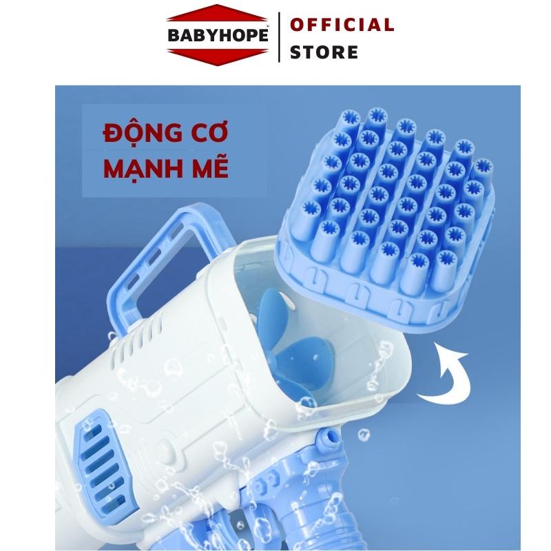 Súng Bắn Bong Bóng 32 Nòng Siêu Mạnh, (Tặng Pin, Nước)