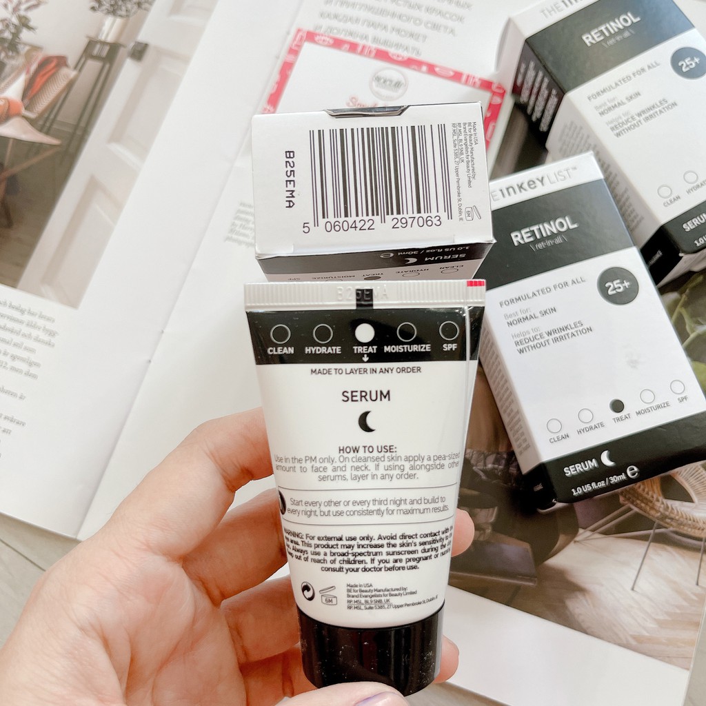 The INKEY List Tinh Chất Chống Lão Hóa Retinol Serum 30ml