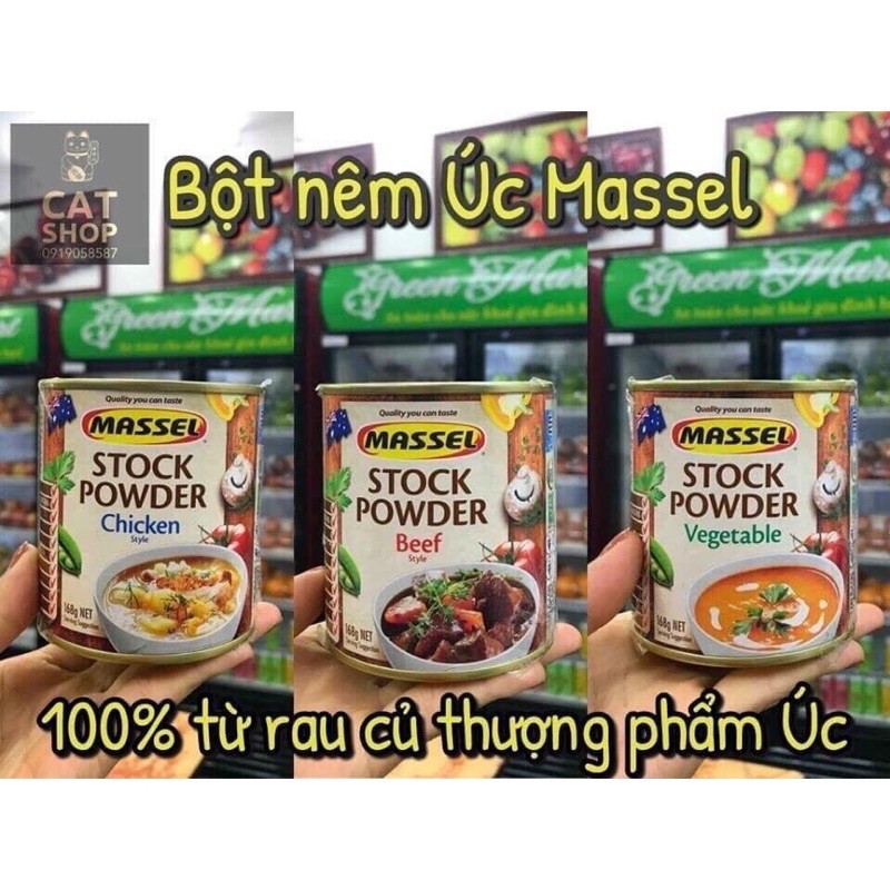 Nêm Massel Úc 100% thành phần tự nhiên, an toàn cho bé ăn dặm