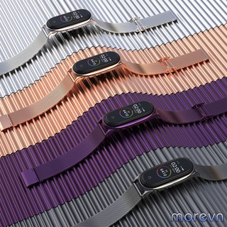 Dây đeo kim loại mắt lưới PLUS Mi band 5, miband 6 chính hãng Mijobs - dây đeo thay thế mi band 6, miband 5 kim loại