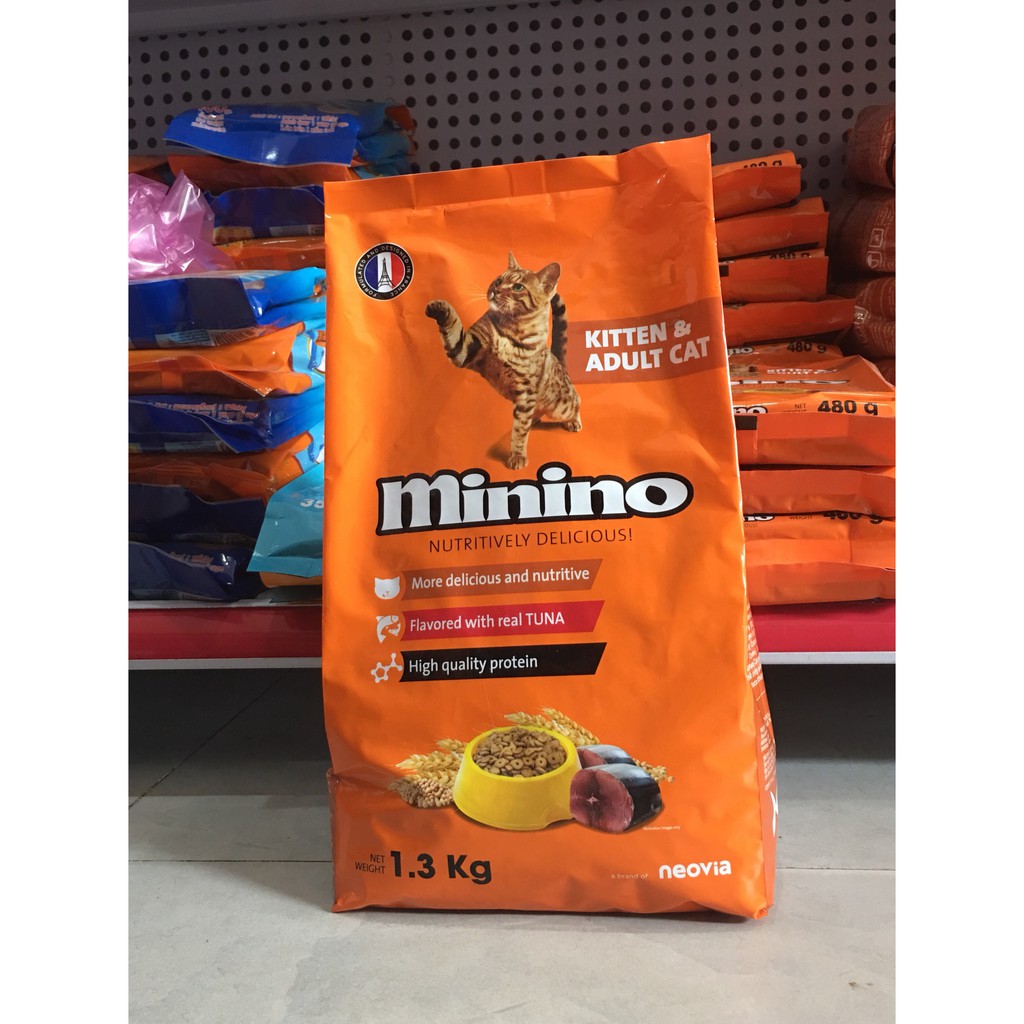 Thức ăn Minino Yum cho mèo con và mèo trưởng thành 1,3KG