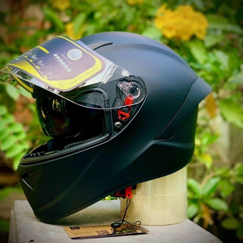 Mũ bảo hiểm Fullface 2 kính Royal M266 màu xám xi măng trơn tem giá rẻ chính hãng cao cấp