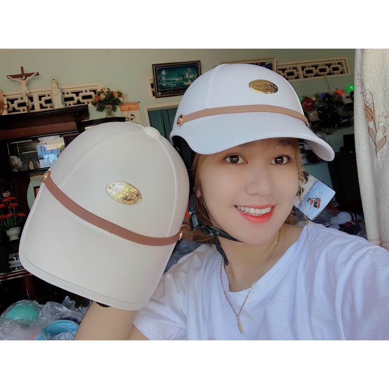NÓN BẢO HIỂM DẠNG KẾT CHO NAM NỮ (Thương hiệu demen)