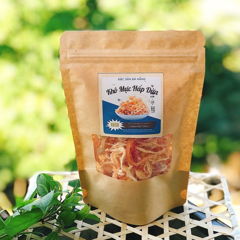 Khô Mực Hấp Nước Dừa loại ngon- Hanigo Food Đặc Sản Đà Nẵng Ngon