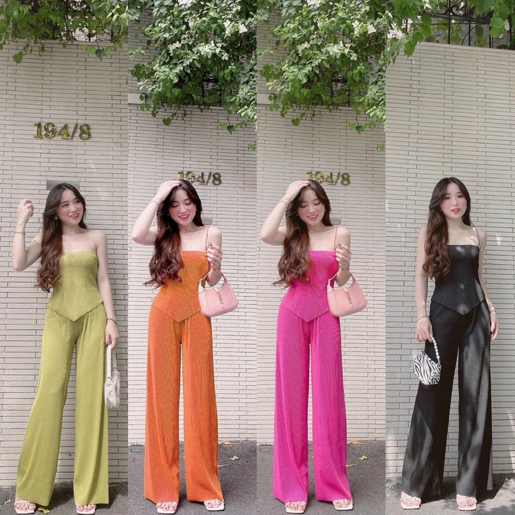 Set đồ bộ nữ vải thun dập ly phom 45 - 60kg mặc vừa * đồ bộ mặc nhà thời trang