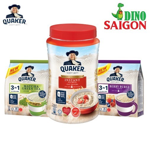 [Combo Quà Tặng] Yến mạch ăn liền Instant Oats hũ 600g & Thức Uống Yến Mạch 3in1 Vị Matcha, Berry Burst