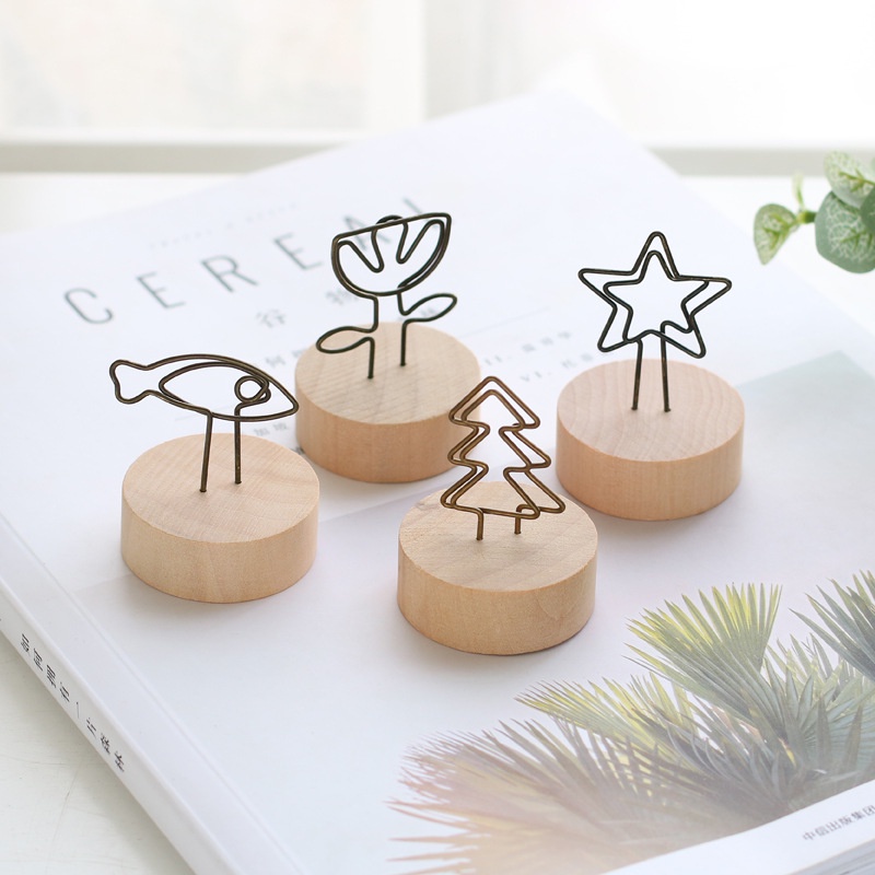 [Merry Christmas] Giá Đỡ Giấy Ghi Chú Để Bàn Trang Trí Phòng Khách Có Thể Tháo Rời