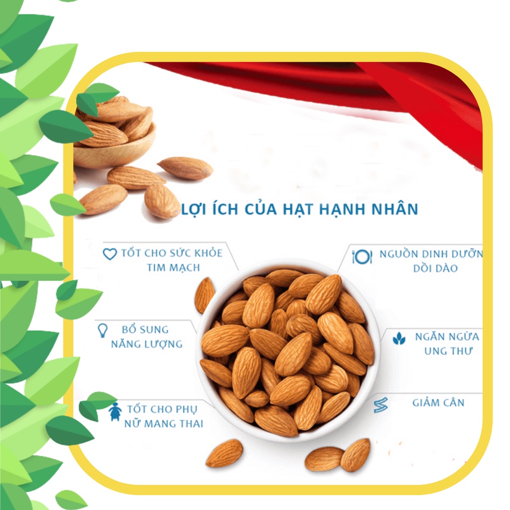 Hạnh nhân sấy khô tách vỏ Mourad Úc 500g Ăn kiêng Làm Sữa nguyên vị Giảm cân Diamond Nuts