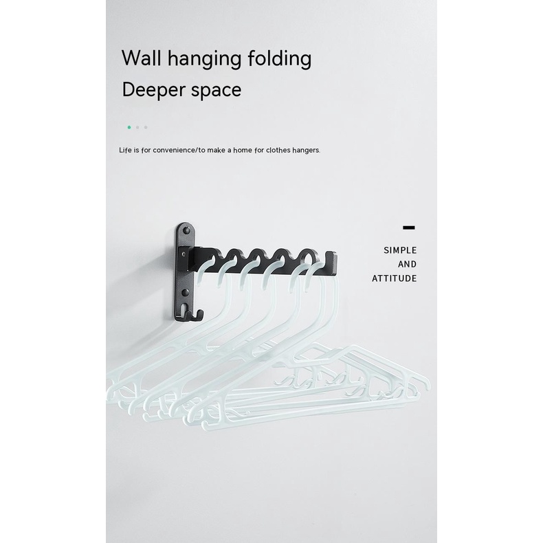 Giá Phơi Đồ Gắn Tường Vô Hình Không Cần Khoan Tiện Dụng Cho Nhà Tắm / Nhà Vệ Sinh