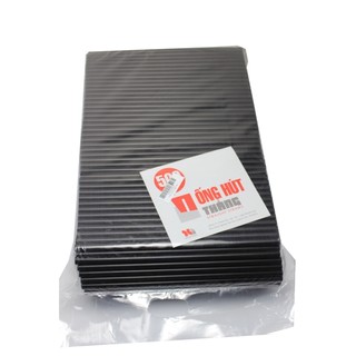 6 gói ống hút đen thẳng p6 (p8/ trân châu)