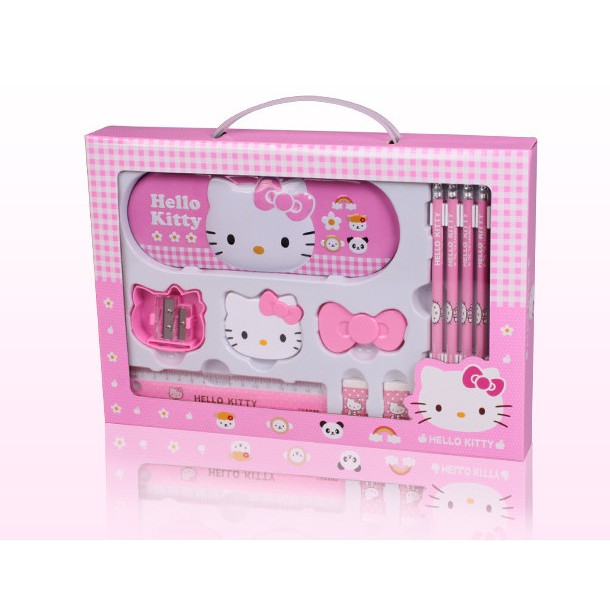 ☘☘Bộ dụng cụ học tập 11 món cho bé Hello Kitty