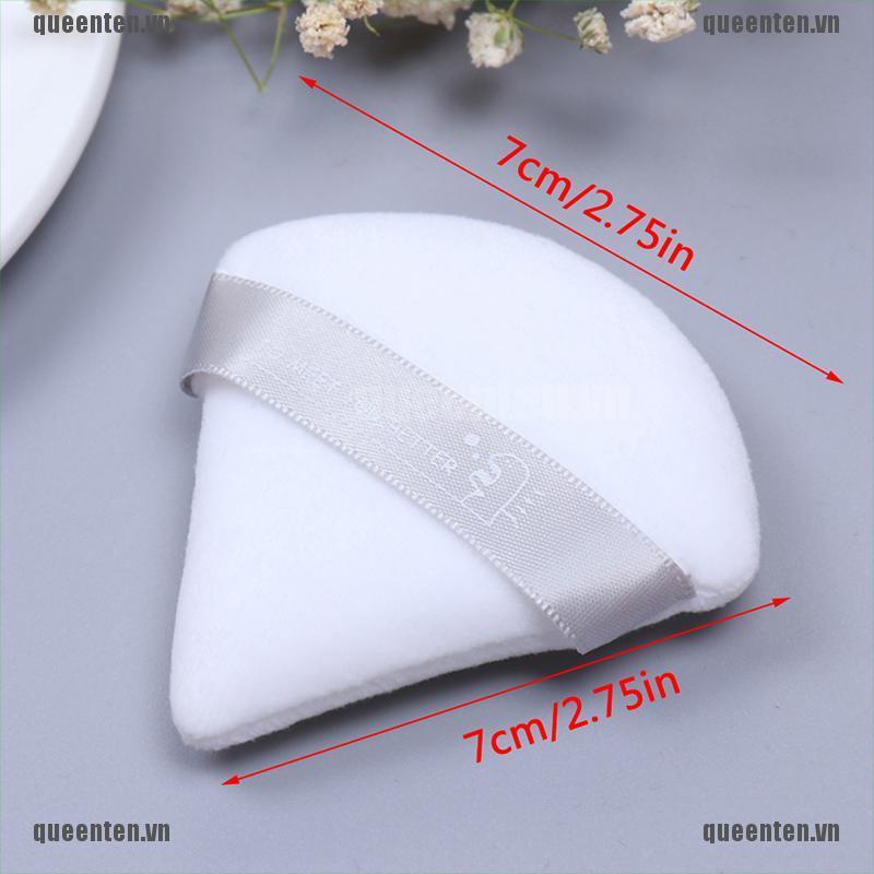 Mút Trang Điểm Mini Hình Tam Giác Bằng Vải Nhung Cotton Satin