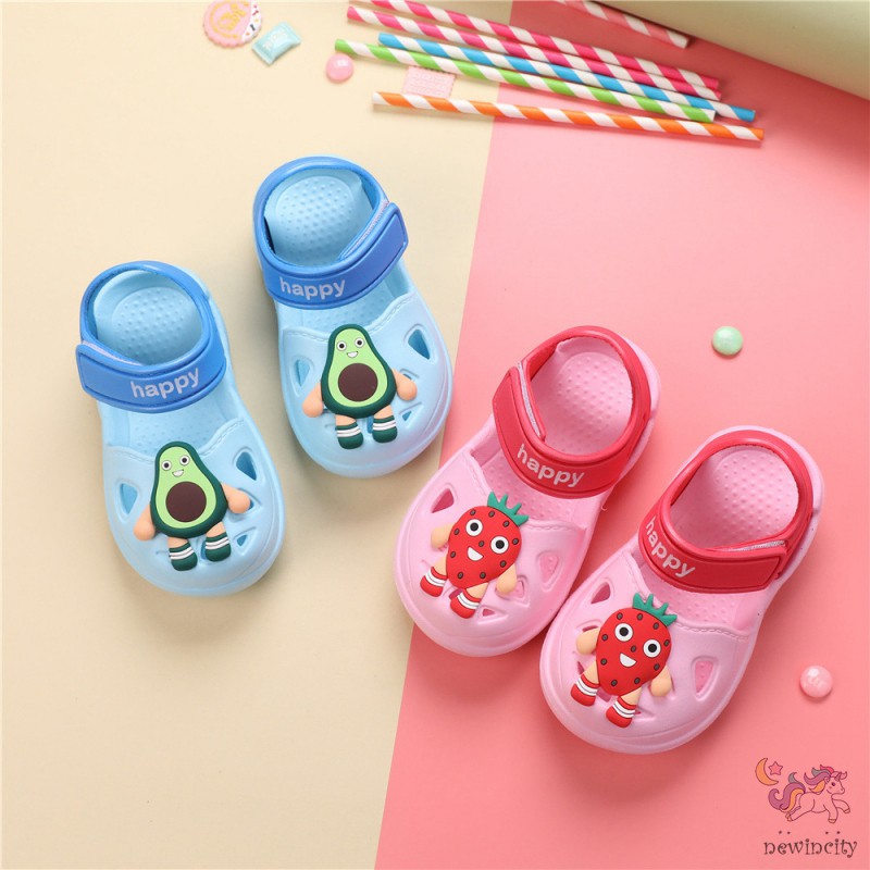 Xăng đan họa tiết trái cây chống trượt theo phong cách Hàn Quốc cho bé