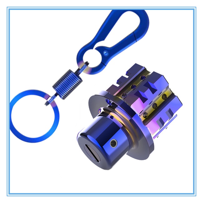 Bộ đầu chìa khóa bằng titan cao cấp có móc khóa tiện lợi