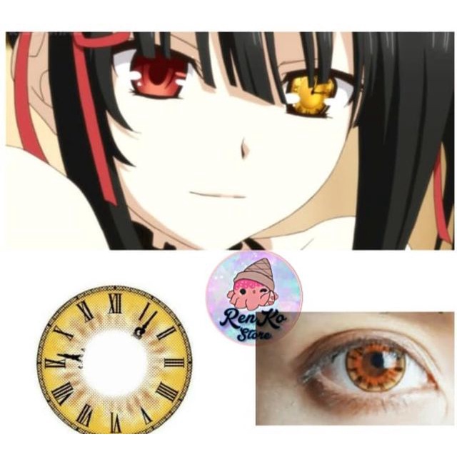 Crazy Clock - Kính áp tròng hóa trang nhân vật Kurumi Tokisaki