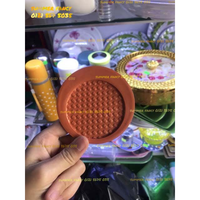 Lót ly tròn su miếng kê cốc nhựa - plastic Coaster