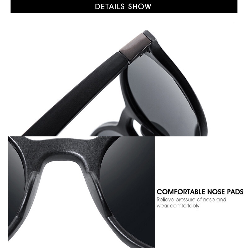 Kính Chống Nắng Phân Cực Mặt Vuông Chống Tia UV400 Phong Cách Thể Thao Thời Trang Cho Nam Và Nữ