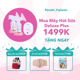 [QUÀ TẶNG Y HÌNH] Máy hút sữa điện đôi Rozabi Deluxe Plus có pin sạc
