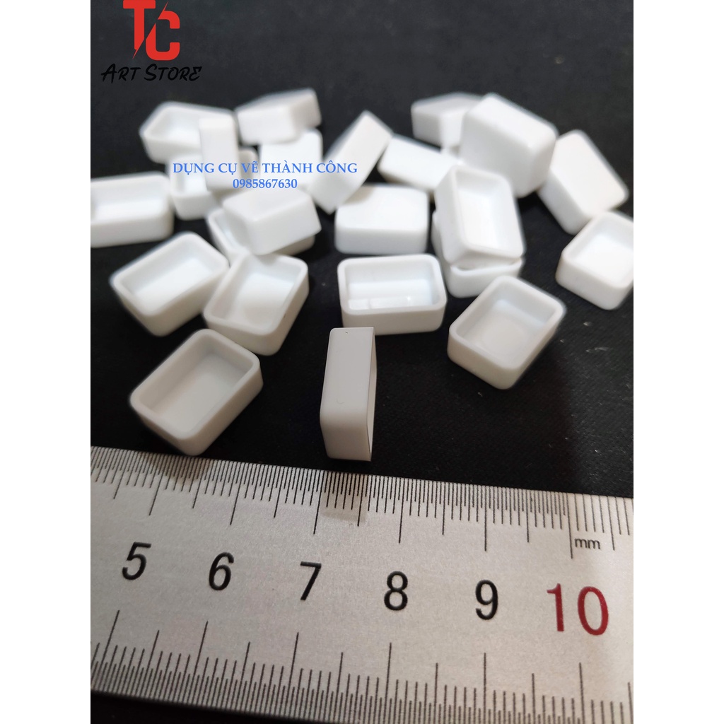 10 Pan chiết màu vuông 0.5ml ( Nhựa Cứng)
