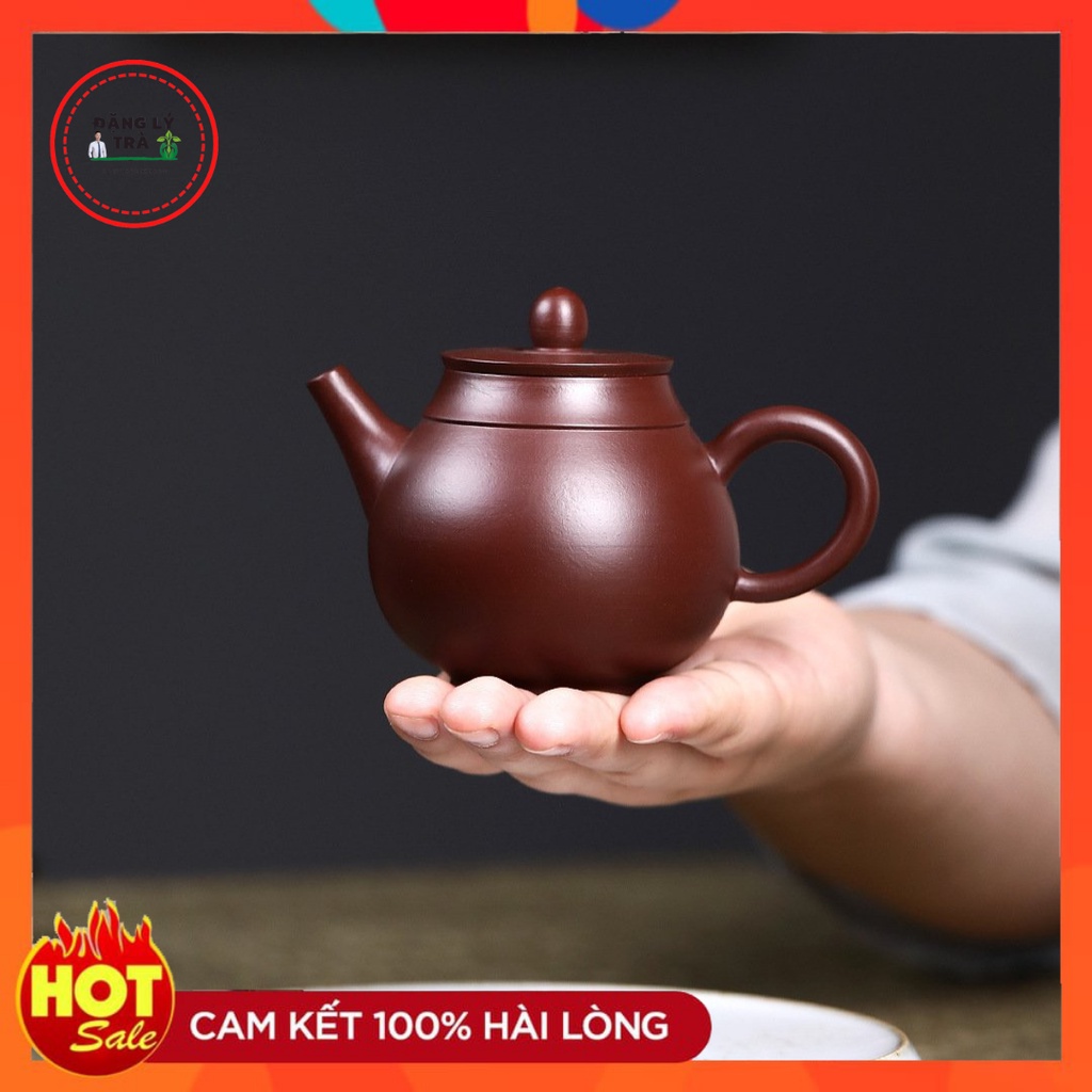 Ấm tử sa nghi hưng biến cái liên tử. tặng khăn dưỡng ấm 39k