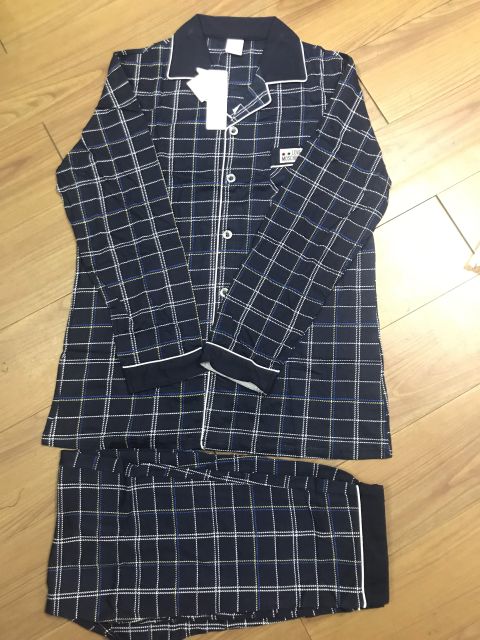 Đồ bộ PIJAMA Nam dài tay họa tiết sọc Caro, chất Cotton 100%, hàng cao cấp style Hàn Quốc thời thượng